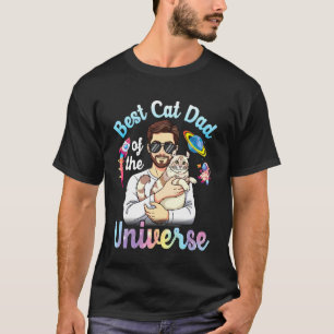 Camiseta Pai e American Curl Melhor Pai de Gato do Universo