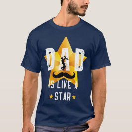 Camiseta Pai É Como Uma Estrela