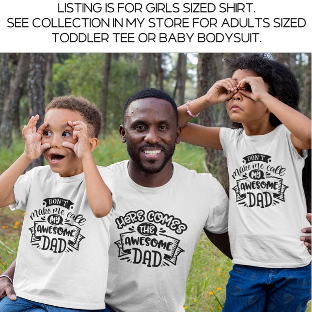 Camiseta Pai e eu não me façamos chamar meu Pai Incrível (Criador carregado)