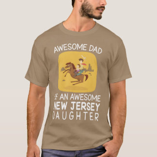 Camiseta Pai E Filha Andando Cavalo Feliz Dia do Pai v