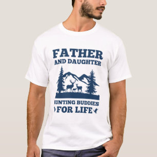 Camiseta Pai E Filha Caçando Amigos Para A Vida