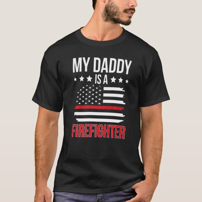 Camiseta Pai É Filha De Bombeiros (Frente)
