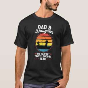 Camiseta pai e filha os melhores companheiros de viagem pai