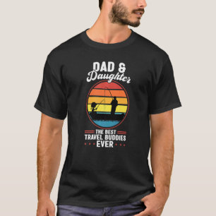 Camiseta pai e filha os melhores companheiros de viagem pai