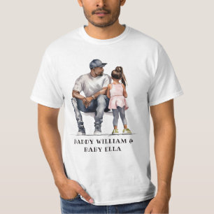 Camiseta Pai e Filha Pretos Personalizados (6)