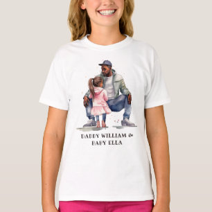Camiseta Pai e Filha Pretos Personalizados (7)