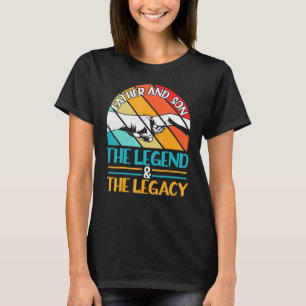 Camiseta Pai E Filho A Lenda E A Vintagem Legada F