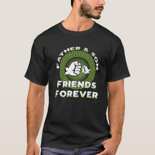 Camiseta Pai E Filho Amigos Para Sempre Pôr Pais