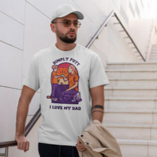 Camiseta Pai E Filho Jogando Golfe