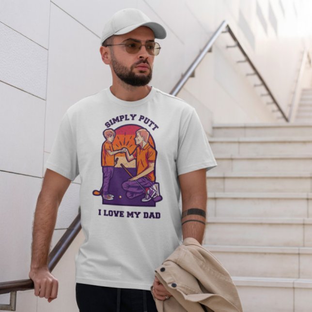 Camiseta Pai E Filho Jogando Golfe (Criador carregado)