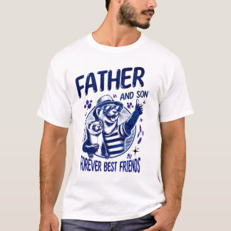 Camiseta Pai e Filho Melhores Amigos