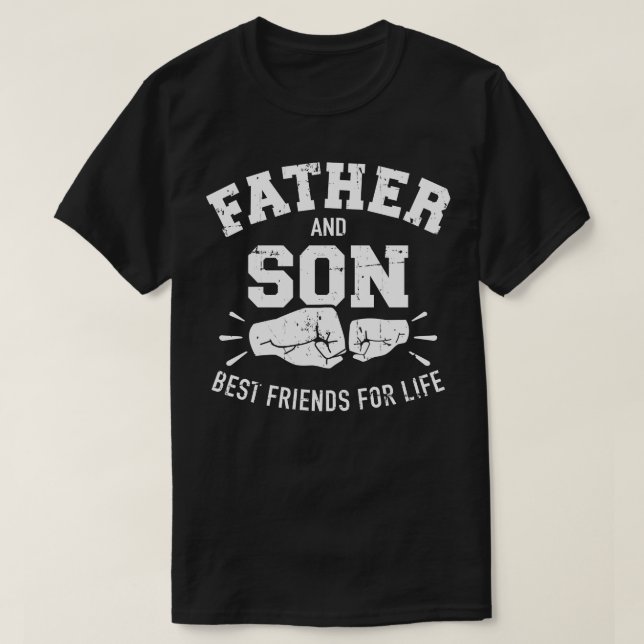 Camiseta Pai e filho melhores amigos para a vida (Frente do Design)