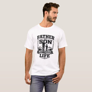 Camiseta Pai e Filho Melhores Amigos para a Vida