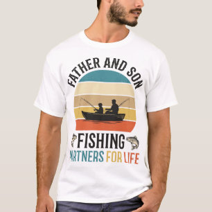 Camiseta Pai e Filho Parcerios de Pesca para a Vida Design_