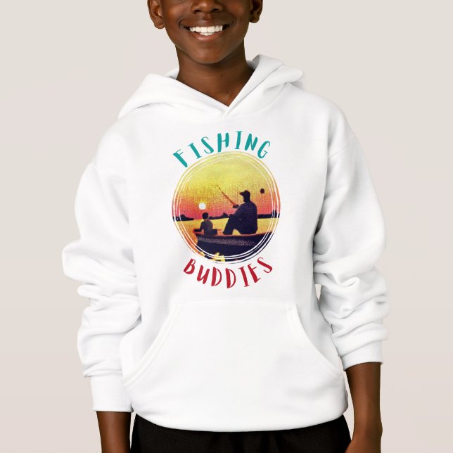 Camiseta Pai e Filho Pescando Juntos (Frente)