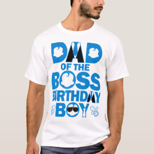 Camiseta Pai E Mãe Da Família De Bebês Aniversário Do Chefe
