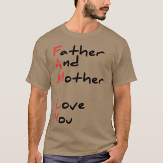 Camiseta Pai e mãe eu te amo amigo