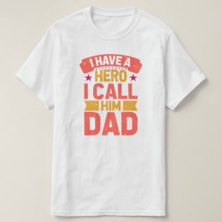 Camiseta Pai é meu aniversário de herói ou Dia de os pais T