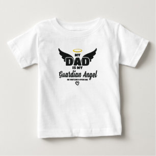 Camiseta Pai É Meu Anjo Guardião Assiste Em Minha Memóri