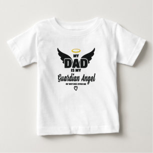 Camiseta Pai É Meu Anjo Guardião Assiste Em Minha Memória