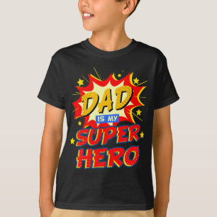 Camiseta Pai É Meu Dia de os pais De Super-Herói