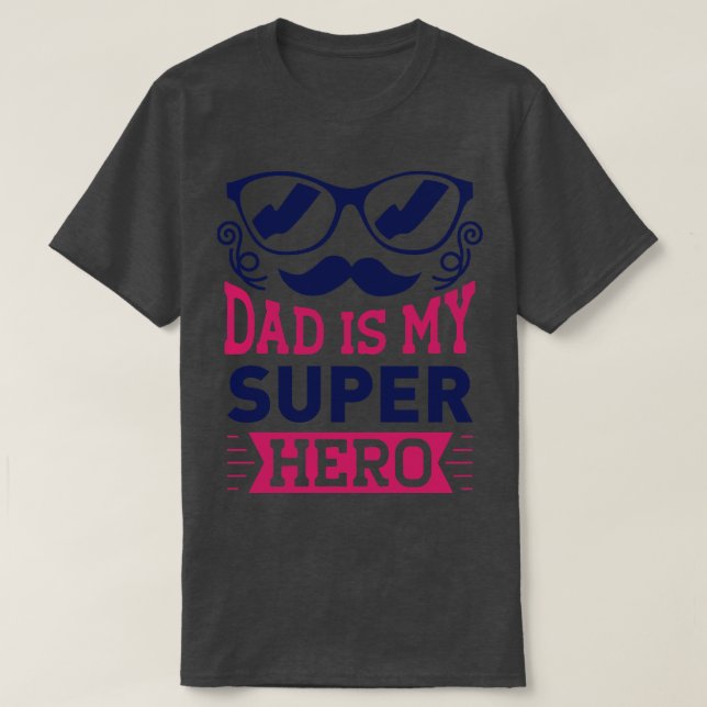 Camiseta Pai É Meu Super Herói Pai E Amor Filha (Frente do Design)