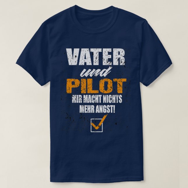 Camiseta Pai E Piloto 1 (Frente do Design)