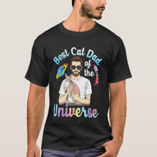 Camiseta Pai e Singapura Melhor Pai de Gato do Universo
