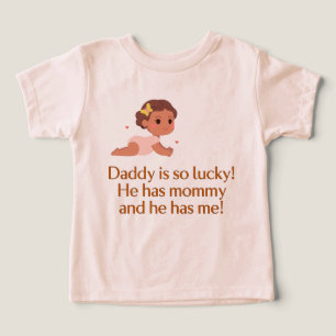 Camiseta Pai é tão sortudo