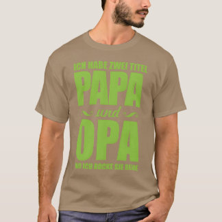 Camiseta Pai E Vovô Dizendo Engraçado o Dia do Pai