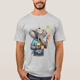 Camiseta Pai Elefante Que Nunca Esqueci... Exceto Leite