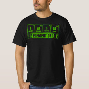 Camiseta Pai Elemento, Pai Periódico Engraçado
