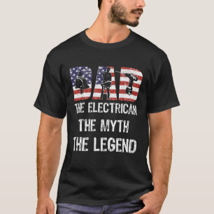 Camiseta Pai Elétrico Mito Lenda Pavilhão Americano