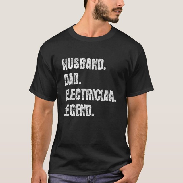 Camiseta Pai elétrico Pai eletricista (Frente)