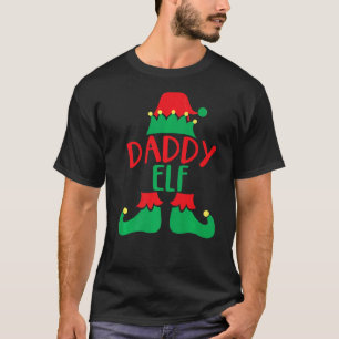 Camiseta Pai Elf Correspondente Figuras de Natal da Família