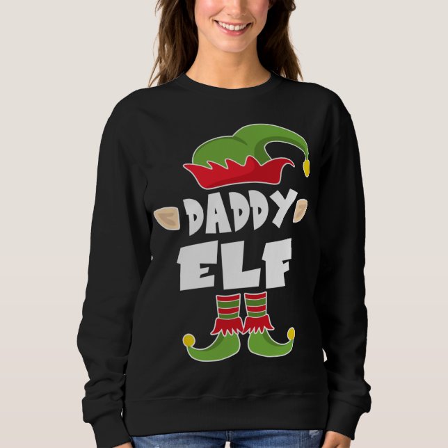 Camiseta Pai Elf Squad Pai Natal Elf Costume (Frente)