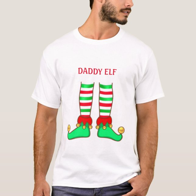 Camiseta Pai Elfo Natal Fashion (Frente)