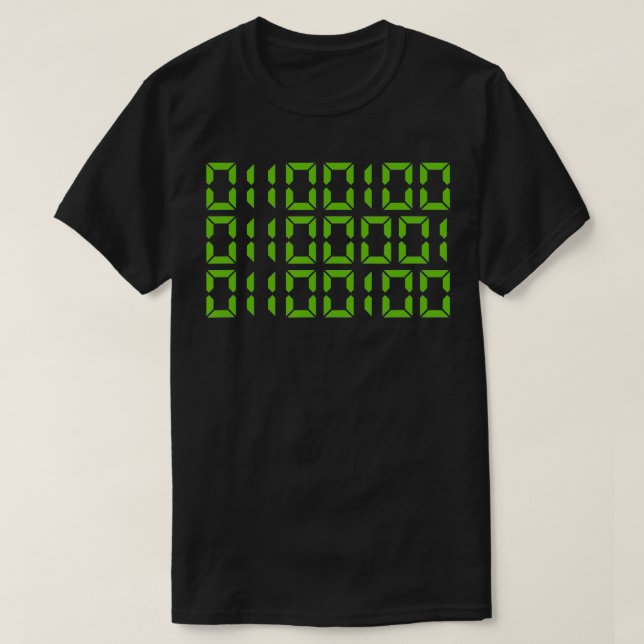 Camiseta Pai Em Código Binário Dar Computador Engraçado Pai (Frente do Design)