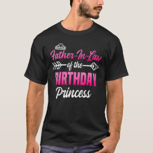 Camiseta Pai Em Direito Do Aniversário Do Partido Princesa