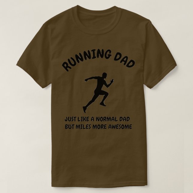 Camiseta Pai Em Execução Igual Ao Pai Normal Executando I 3 (Frente do Design)