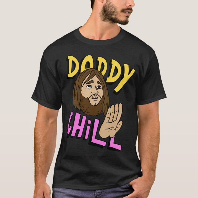 Camiseta Pai Enchido Engraçado Design. (Frente)