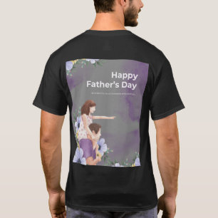 Camiseta Pai: Energizado por Café e Amor