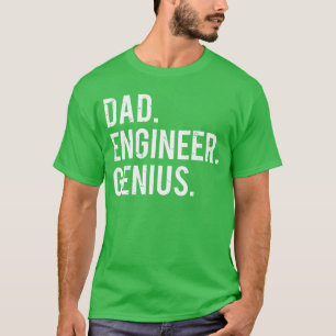Camiseta Pai Engenheiro Gênio Fofo Engenharia Pai amigo