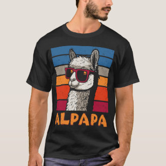 Camiseta Pai Engraçado Alpapa Llama Alpaca Gift