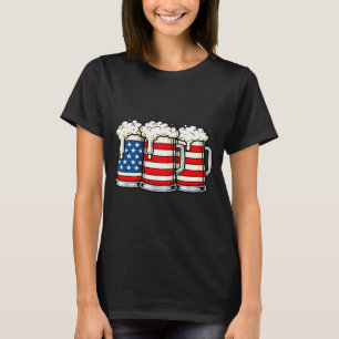 Camiseta Pai engraçado amante de cerveja no dia 4 de julho 