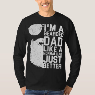 Camiseta Pai Engraçado Barba Dia de os pais Humor Id