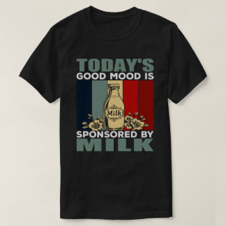 Camiseta Pai Engraçado Bom Humor Patrocinado Pelo Leite