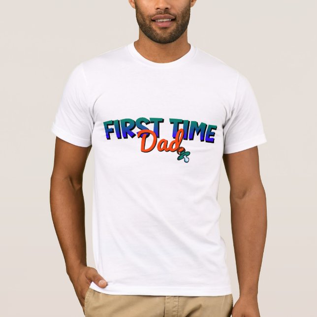 Camiseta Pai Engraçado da Primeira Vez (Frente)