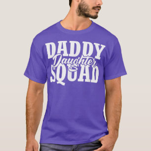 Camiseta Pai Engraçado de Garotas Pai Esquadrão Filha Orgul