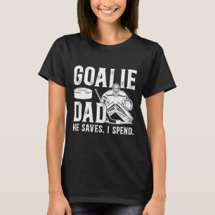 Camiseta Pai Engraçado de Goleiro de Hóquei de um Goleiro d